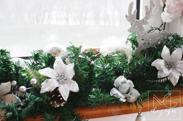 novogodisnja dekoracija stana prozor 2