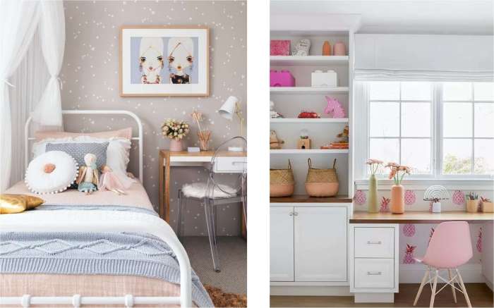 sobe za devojcice romanticno roze jednorog lutkice stolice cvetici